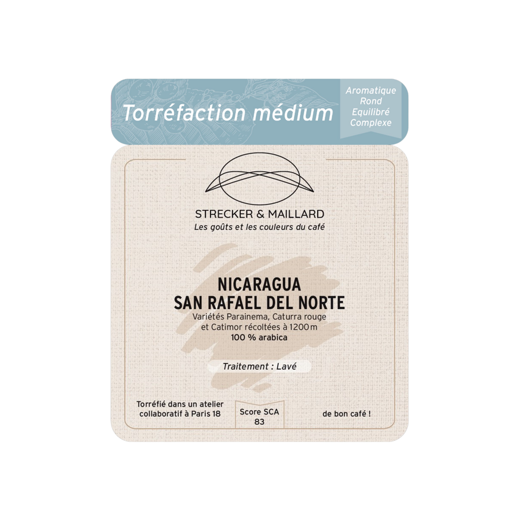 Strecker & Maillard Nicaragua Torréfaction Médium - 1 x 1kg