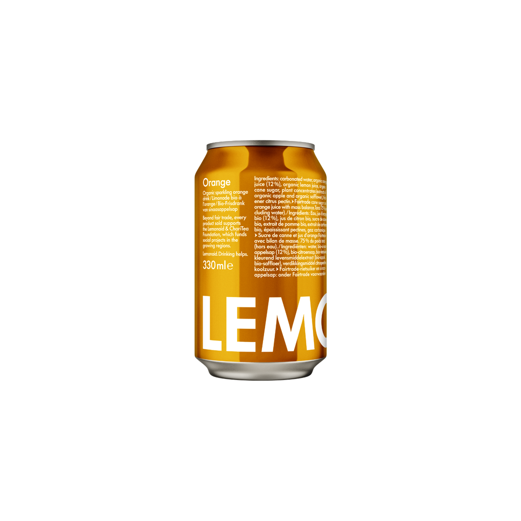Lemonaid Orange Bio cans - 12 x 33cl