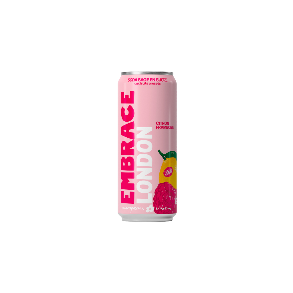 Embrace London Citron Framboise cans - 12 x 33cl