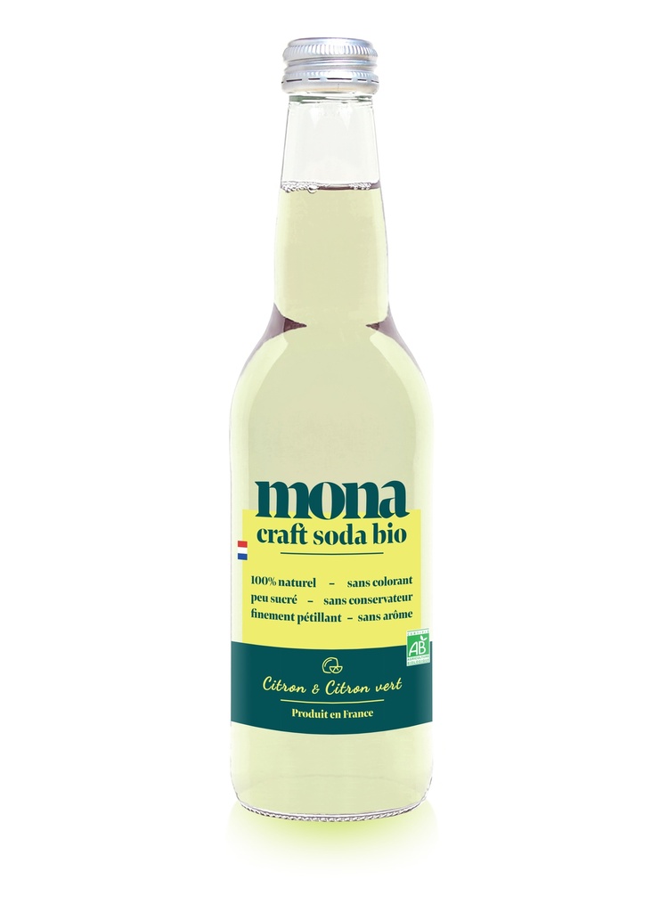 Mona Bio Citron & Citron vert verre - 12 x 33cl