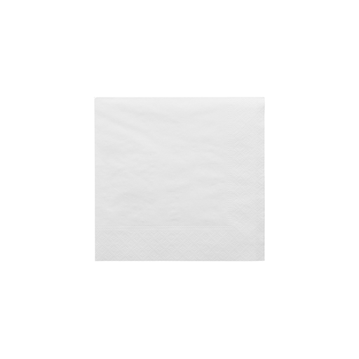 [366055301910] Serviettes blanches ouate neutre 1 feuille - 29x29cm (3200 unités)