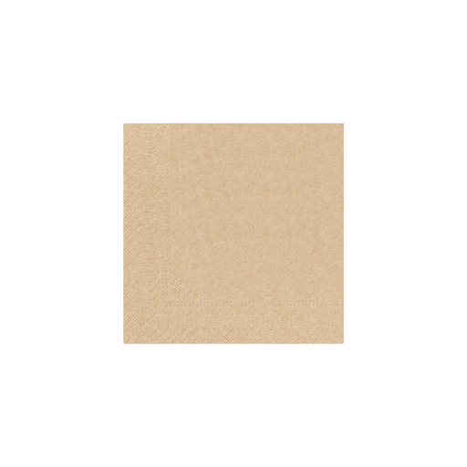 [366055301912] Serviette kraft ouate neutre 2 feuilles - 30x30cm (3200 unités)