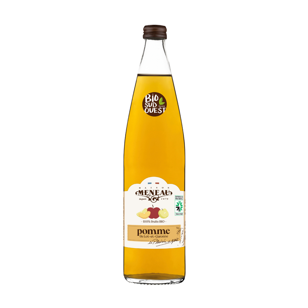 Meneau Jus de Pomme Trouble Bio verre