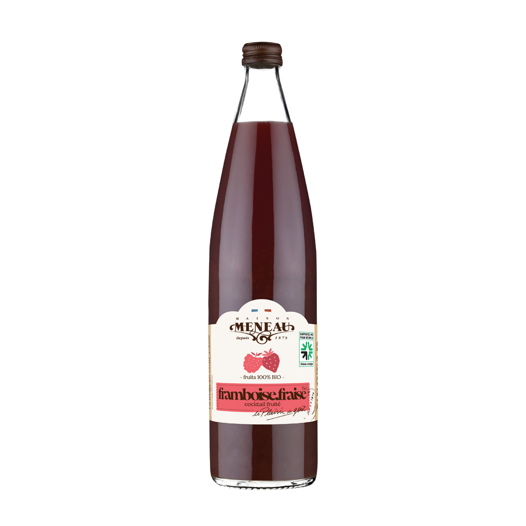Meneau Nectar Fraise framboise Bio verre