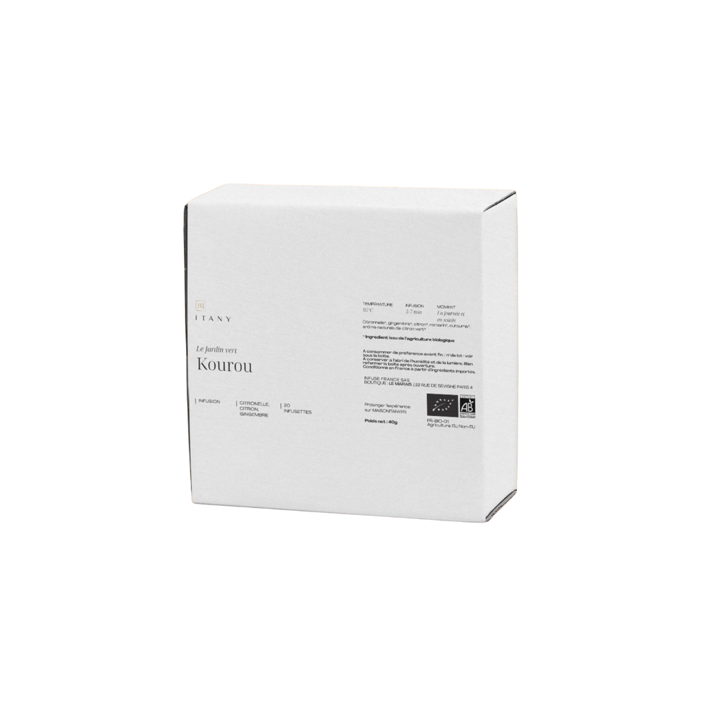 Maison Itany Infusion Kourou Citronnelle, Citron & Gingembre sachet Bio - 100 x 2g