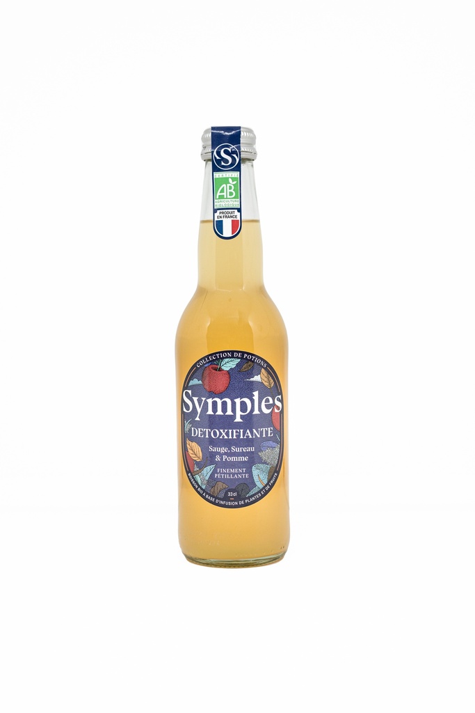 Symples - Infusion pétillante détoxifiante verre - 12 x 33cl 