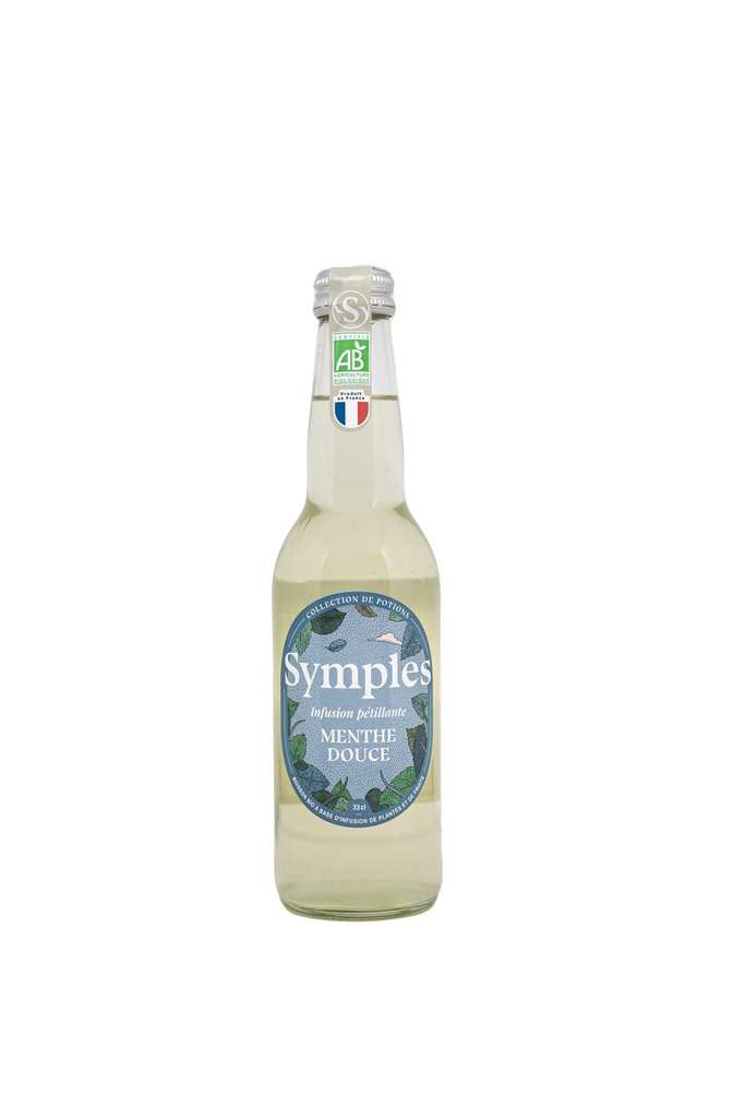 Symples - Infusion pétillante menthe douce verre - 12 x 33cl 