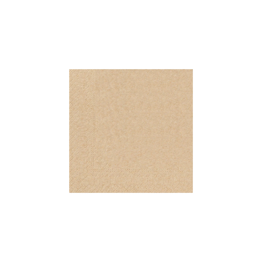 Serviette kraft ouate neutre 2 feuilles - 30x30cm (3200 unités)