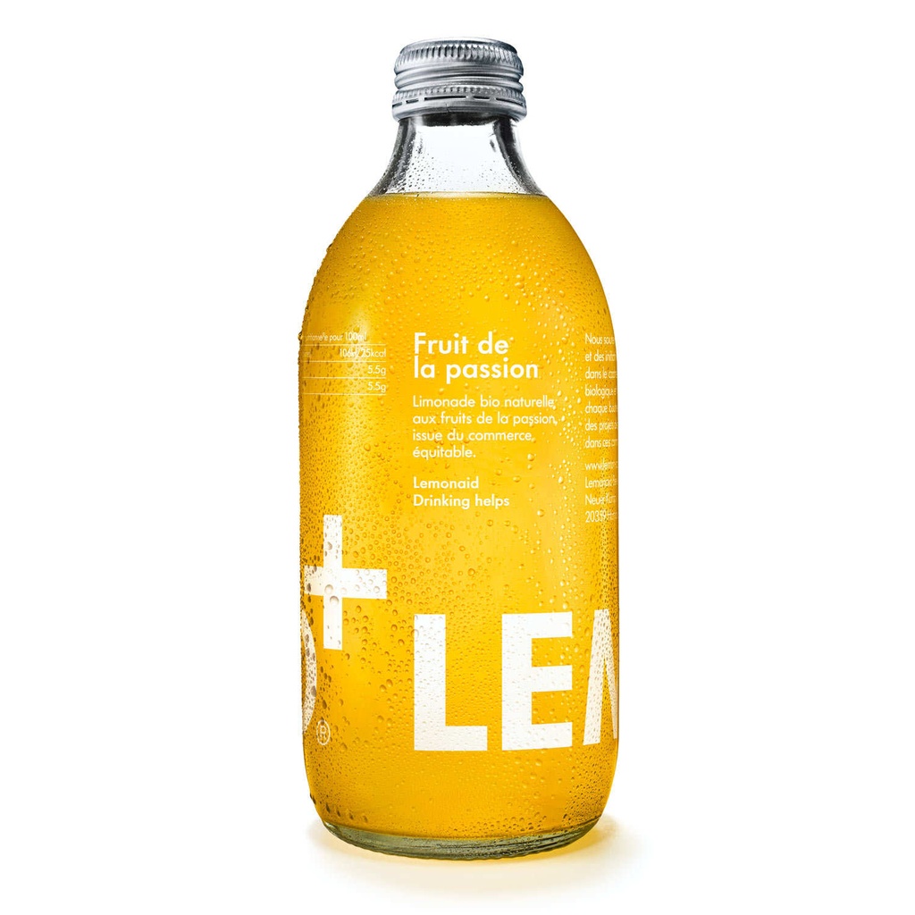 Lemonaid Fruit de la Passion Bio verre - 12 x 33cl
