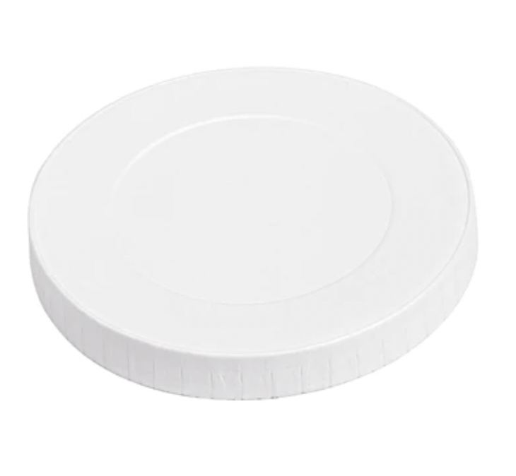 Couvercles pour gobelets blanc carton - 280 g/m² + PE Ø8cm (1000 unités)