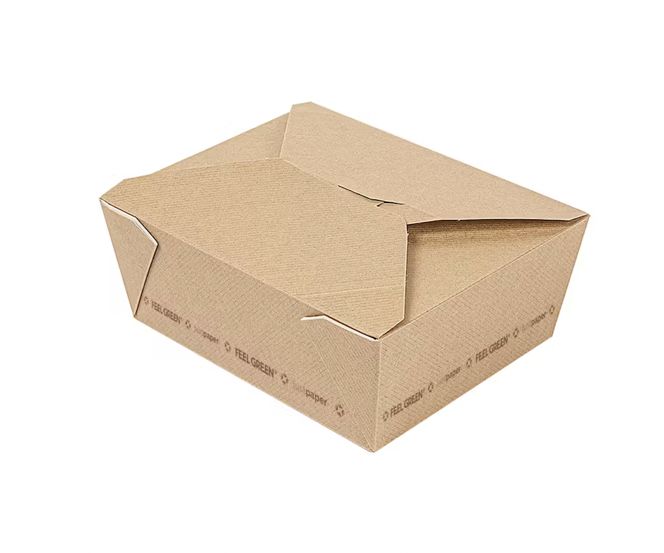 Boîtes américaines micro-ondables "thepack" carton ondulé nano-micro 1350ml - 220 g/m² 15,2x12,1x6,5cm (300 unités)