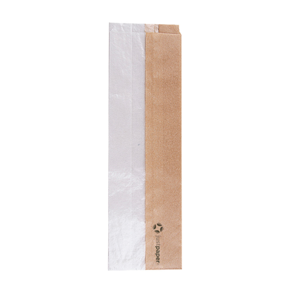 SACHETS POUR SANDWICHES AVEC FENÊTRE ECO 'CORNER 0,5 MILLE 57,20 52,00 27,456 13,73  WINDOW' 40 G/M2 9+5,5x30 CM NATUREL KRAFT