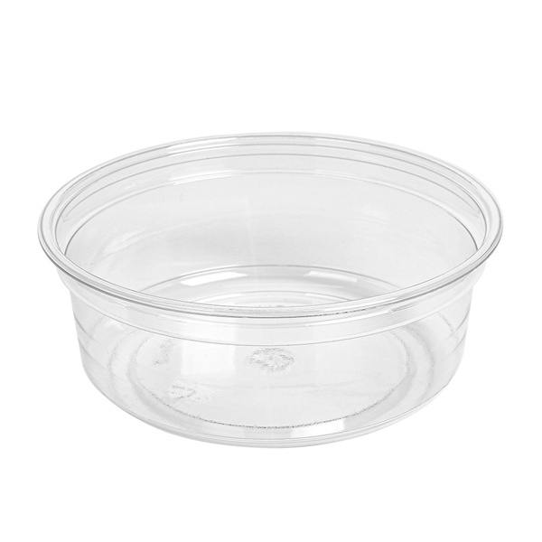 Pots traiteur + couvercles transparents PET 240ml - Ø11,7x4,3cm (250 unités)