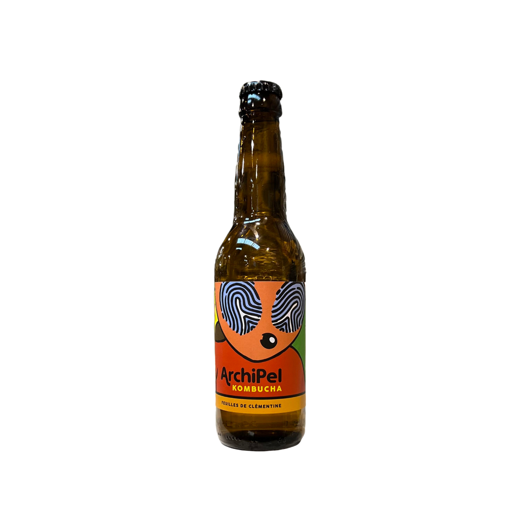 Archipel Kombucha feuilles de Clémentine verre - 12 x 33cl
