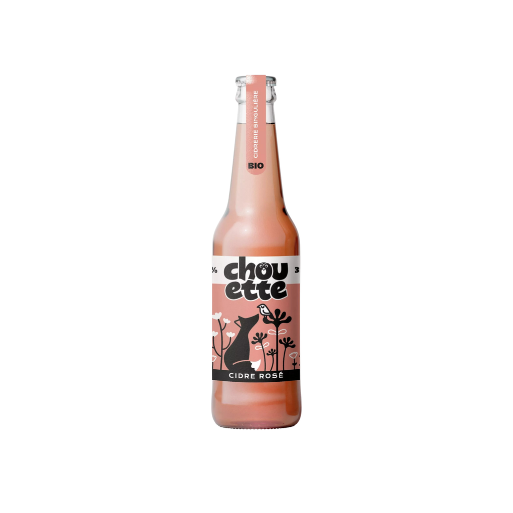 Le Coq Toqué La Chouette Cidre Rosé Bio verre - 12 x 33cl