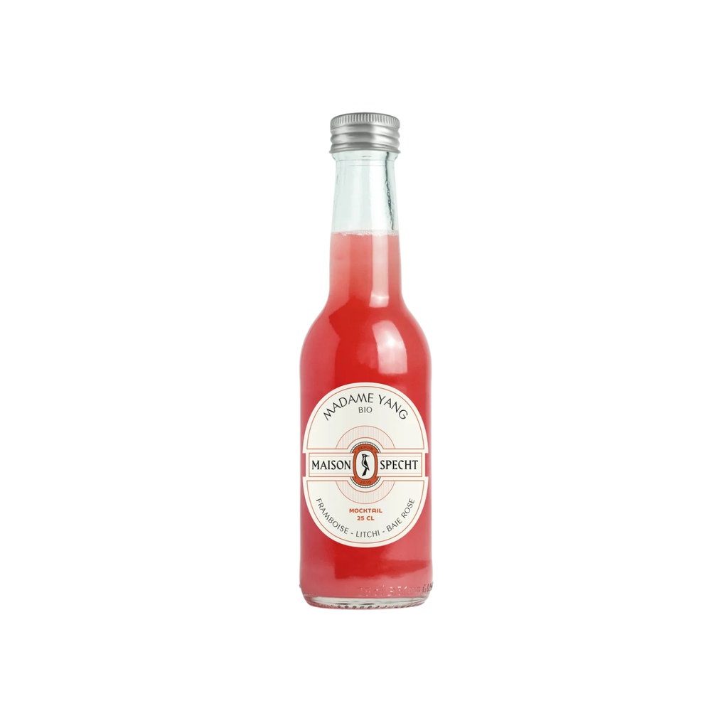 Maison SPECHT Mocktail Madame Yang Framboise Litchi Baies roses Bio verre - 12 x 25cl