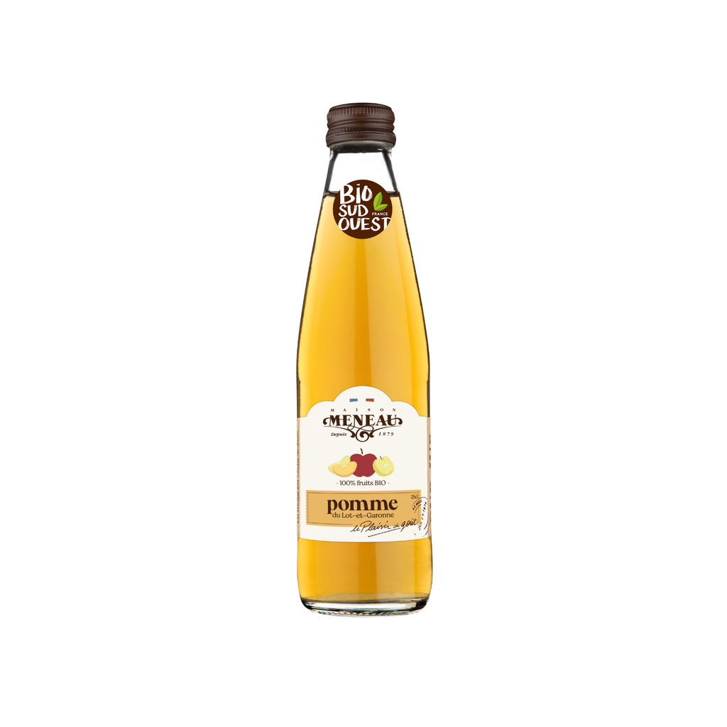 Meneau Jus de Pomme Trouble Bio verre