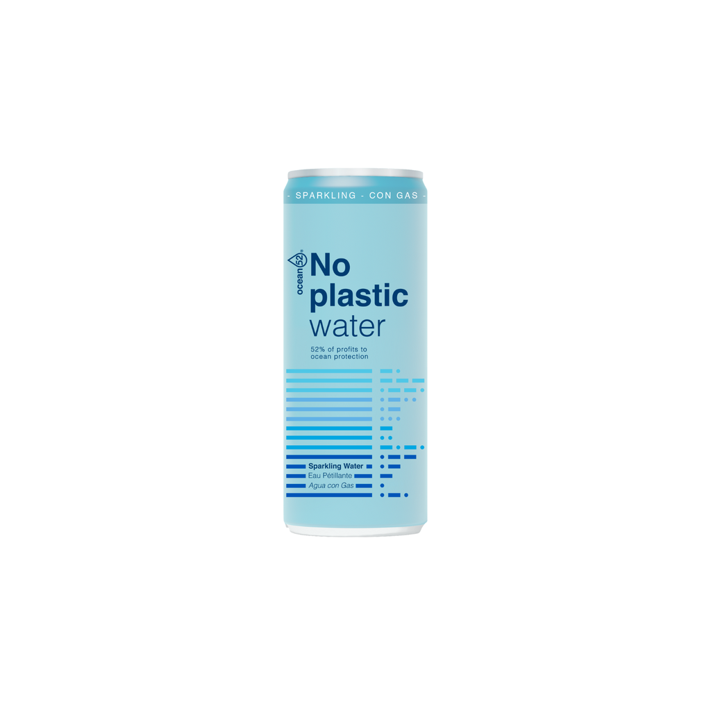Ocean52 No Plastic Water Eau minérale pétillante - 24 x 33cl
