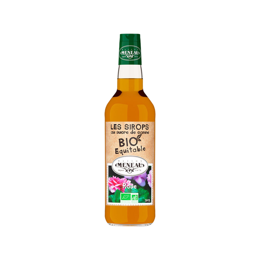 Meneau Sirop Rose Bio Verre - 1 x 50cl