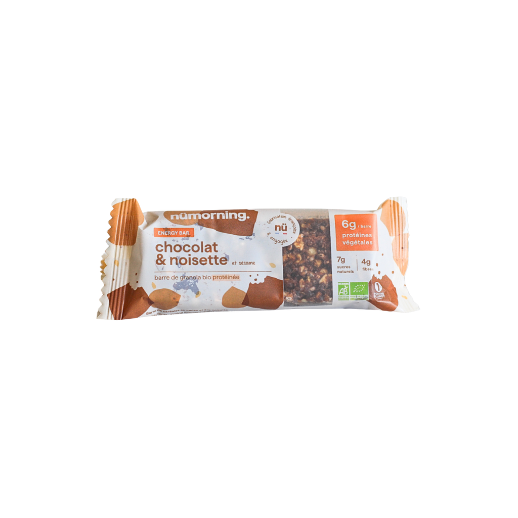 Nümorning Energy bar Noisette Chocolat Bio - 12 x 40g