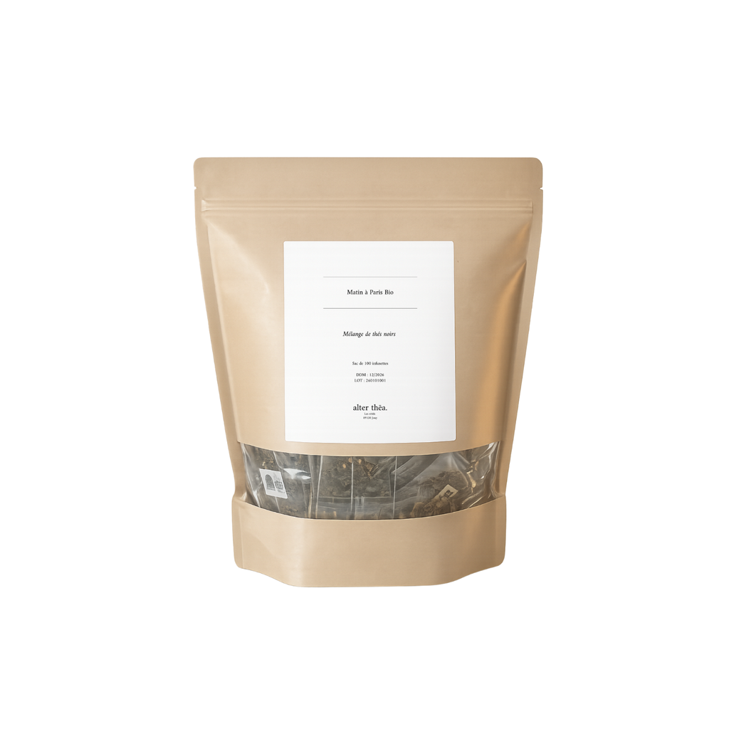 Alter Thēa (ex : Maison Itany) Thé noir Bio Matin à Paris English Breakfast sachet - 100 x 2,5g