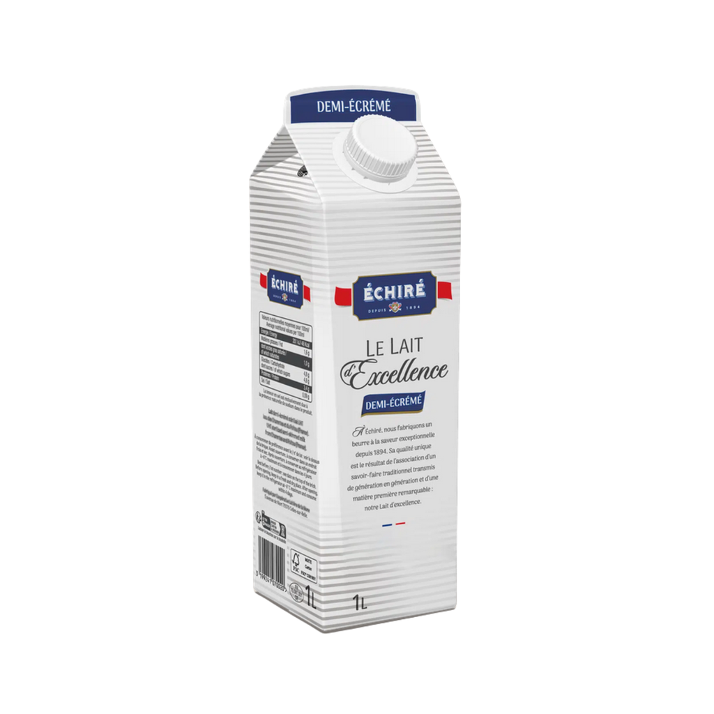 Échiré Lait demi-écrémé UHT - Le Lait d'Excellence - 6 x 1L