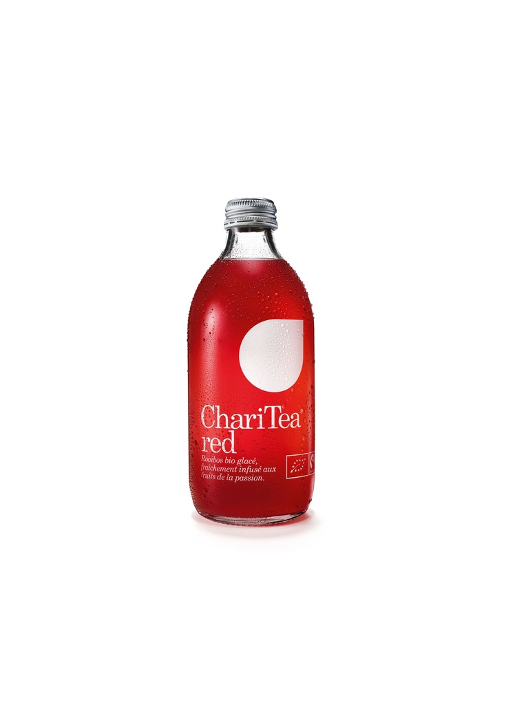 Charitea Red - Rooibos, Fruit de la passion Bio verre - 12 x 33cl
