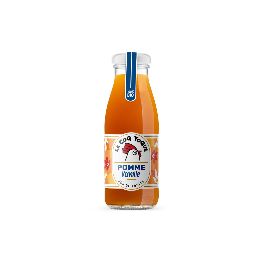 Le Coq Toqué ! Pur jus de Pomme-vanille Bio verre - 12 x 25cl