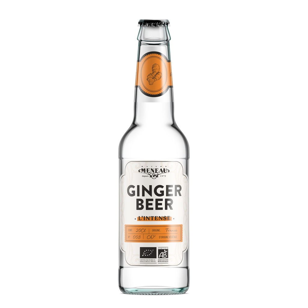 Meneau Bartenders Ginger Beer Bio verre - 12 x 20cl