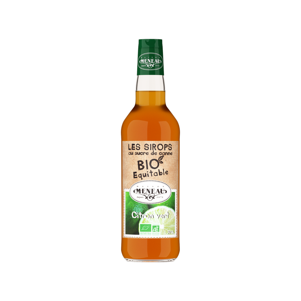 Meneau Sirop Citron Vert Bio Verre - 1 x 50cl