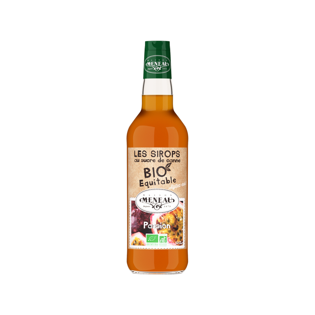 Meneau Sirop Fruit de la Passion Bio Verre - 1 x 50cl