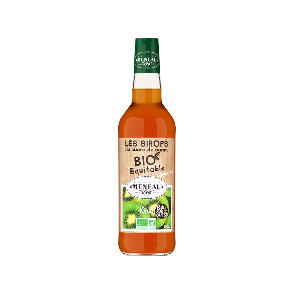 Meneau Sirop Kiwi Bio Verre - 1 x 50cl
