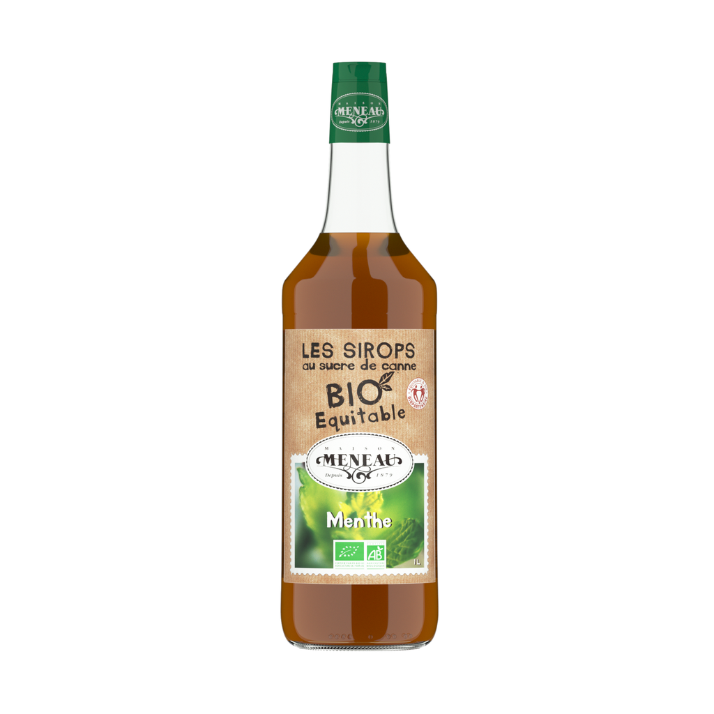Meneau Sirop Menthe Bio Verre - 1 x 1L