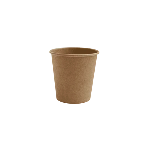 GOBELETS EN PAPIER 1 PAROI 180 ML 260 G/M2 Ø7,2/5,3x7,8 CM MARRON CARTON (500 UNITÉ) (FSC MIX 70%)