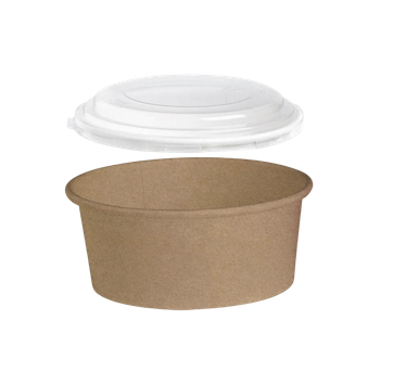 Couvercle boîte salade transparent - Ø18,7/16,5 x 5,4cm (100 unités)