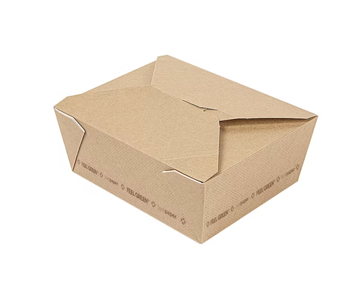Boîtes américaines micro-ondables "thepack" carton ondulé nano-micro 1350ml - 220 g/m² 15,2x12,1x6,5cm (300 unités)
