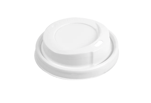 Couvercles hauts blancs PS pour gobelets 120ml (500 unités)