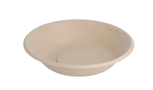 [8420499212760] Assiettes creuses "bionic" naturel bagasse 680ml - Ø19x4cm (1000 unités)