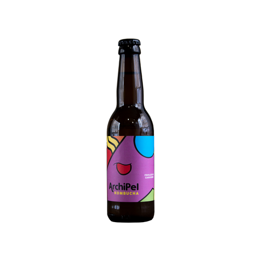 [3770017807059] Archipel Kombucha feuilles de Cassis verre - 12 x 33cl