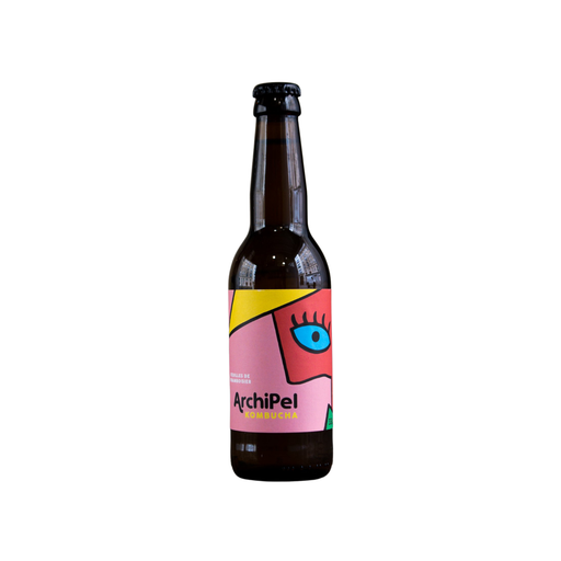 [3770017807202] Archipel Kombucha feuilles de Framboisier verre - 12 x 33cl  