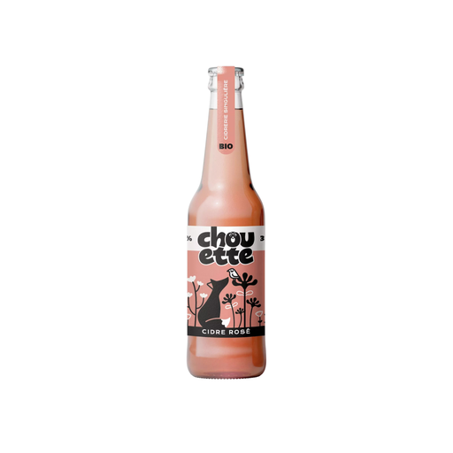 [3760048260787] Le Coq Toqué La Chouette Cidre Rosé Bio verre - 12 x 33cl