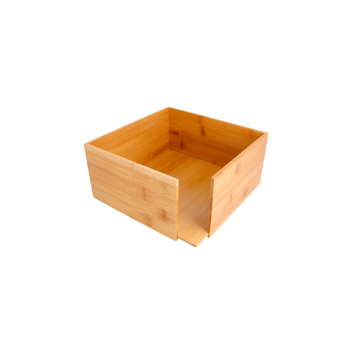 [8420499216966] Distributeur serviettes en bambou - 21x21x10cm (1 unité) 