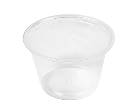 50 petits pots + 50 couvercles transparents PP 60 ml - Ø6,2x3,2cm (24 unités)