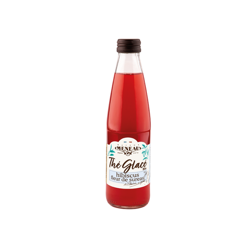 [3274490978690] Meneau Thé Hibiscus Fleur de Sureau Bio verre - 12 x 25cl