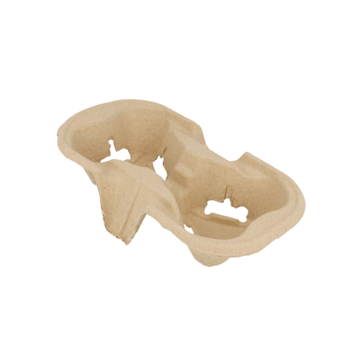 [8420499192222] Porte 2 gobelets naturel carton - 21x10,5cm (600 unités)