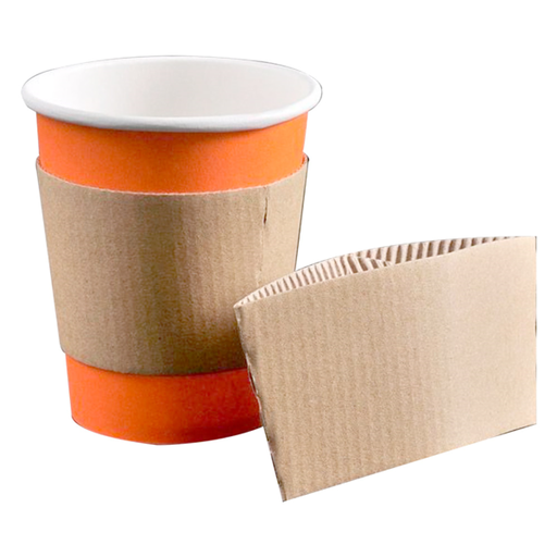 Bagues pour gobelets naturel carton 360ml 170 + 90 g/m² 12,5/10,5x5,8cm (1000 unités)