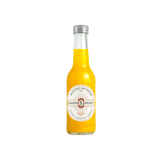 [3760199620034] Maison SPECHT Mocktail Madone Matador Mangue Citron vert Verveine Bio verre - 12 x 25cl