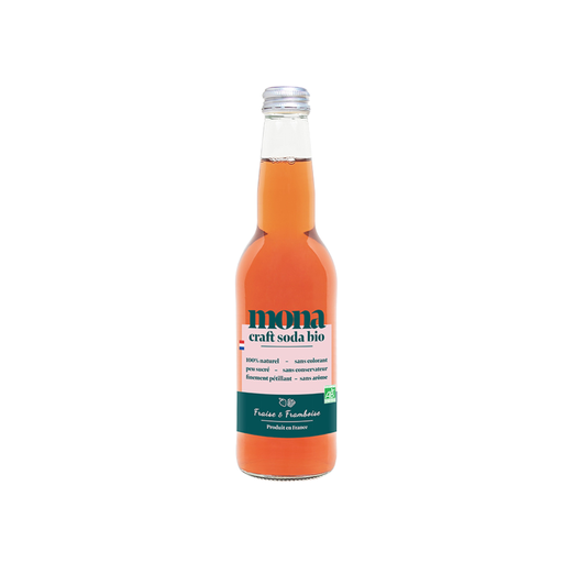 [37602551504825] Mona Bio Fraise & Framboise verre - 12 x 33cl