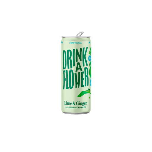 Drink A Flower Gingembre & Citron vert Bio cans - 12 x 25cl