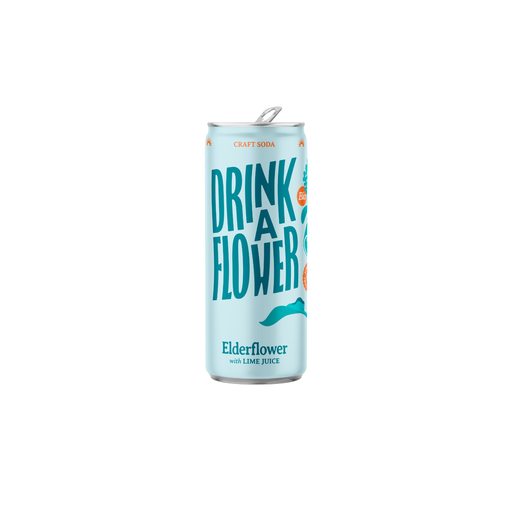 Drink A Flower Fleur de sureau & Citron vert Bio cans - 12 x 25cl